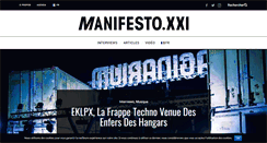 Desktop Screenshot of manifesto-21.com